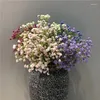 Fiori decorativi 5 forchette schiuma gypsophila bouquet di fiori artificiali per feste di nozze decorazione tavolo da casa falsa