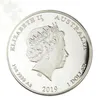 5 ПК не магнитные. Lover Lover Money Heart Coin Gristment Gift Silvered Elizabeth 40 мм оформление сувенирной монеты 219p