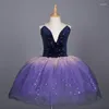 Стадия носить фиолетовое платье балерины Дети Дети Дети Связь танце