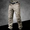 Pantaloni Pavehawk Summer Cargo Pants Men Khaki Black Mamouflage Army Tactical Military Lavoro Casualni casuali Jogger Sude Streetwear