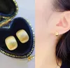 Boucle d'oreille en or 18 carats pour femmes Real Gold Jewelry anillos de Bizuteria anillos mujer boucles d'oreilles en pierre de pierre de pierre d'engagement Femme Femme Oreille 2202743258