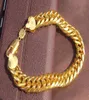 Big Miami Cuban Link Bracelet grossa de 25mil GF Gold Gold Luxuado Heavy3874361