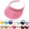 Visors szerokie czapki rdzeniowe czapki wiadra 1PC Summer Sun Hat Składany przenośny szeroki gondo Visor Hat Multi-funkcjonalne czapki plażowe czapki słomki chronione UV Suncap dla kobiet 240412