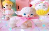 Pink Ribbon Bow Decor Rubber Sheep Toy Sweet Classic Girly Sweet Heart Lamb Doll Toys For Girl039S Bedroom Desk Gift Kids 2203146923322