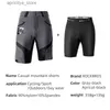 Cycling Shorts RockBros 4D Dameshoens shorts 2 in 1 met separab ondergoed shorts fiets shorts klimmende fietsbroek fietsen broek l48