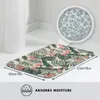 Teppiche schöne Blätter Blumen Fußmatten Teppich Teppich Matte Fußpolder Bad Polyester Absorption Balkon Toilette Waschbar Staub