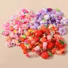 Mixed 10pcs Pink Red Purple Series Resin Charm for Earring Necklace Flower Hearts Pendant Diy Jewelry Making Accessories In Bulk 240408