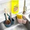 Storage Bottles Kitchen Sink Holder Hanging Drain Basket Sucker Soap Sponge Shelf Organizer Bathroom Faucet Rack Accessories