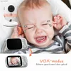 Baby-Monitore VB603 2.4G Wireless Video Babypo-Monitor mit 3,2-Zoll-LCD-2-Wege-Audio-Call-Nachtsichtüberwachung Sicherheitskamera Babypo-Monitorc240412