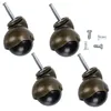 4 PCS Gold Furniture Caster Ball Road Wheels Set Wheels Office Chair lourds Chasters accessoires Accessoires