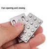 Decompressie speelgoed vingertip spinner EDC Building Blocks roestvrij staal duwkaart metalen kubus magnetische snap munt kantoor decompressie volwassen speelgoed 240413