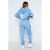 Designer Woman Hoodies Off White Tracksuits Women's Fashion Sports and Leisure Set Lettera di cotone puro di alta qualità Stampato con cappuccio a colori solidi set 891