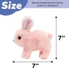 Electric/RC Animals Cute Interactive Electronic Pet Rabbit Toy - Fun Playtime Perfect Gift With Sound and Action FeaturesL2404