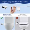 Bidet Bidet Akcesoria toaletowe Wodna Woda Opryskiwacz podwójna dysza Regulowane ciśnienie wody bezelektryczne panie oczyszczające samoczyszczenie