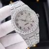 Luksusowe wyglądające w pełni obserwuj mrożone dla mężczyzn Woman Top Craftsmanship Unikalne i drogie Mosang Diamond 1 1 5A zegarki dla Hip Hop Industrial Luxurious 9412