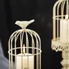 Ljusstakar 2st Birdcage Holder Metal Iron Art Candlestick Wedding Party Home Tables Centerpieces Decoration