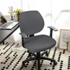 Couvre-chaise couverte étanche à la couverture pivotante Office de couleur solide Slit Split Dirt Résistant