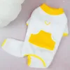 Vêtements pour chiens à sauts chauds pour animaux de compagnie d'hiver Sauthoueurs mignonnes chiot solide pyjamas de mode de mode Jumps à sauts molle