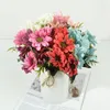 Decoratieve bloemen herfst echte touch Silk Spring Daisy Artificial Flower European Bouquet for Wedding Home Decoration Table Hydrangea