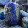 Figurki dekoracyjne Naturalne lapis lazuli spadły kamienie dla Wicca reiki leczenie kryształy polerowane chakra chakra kamienna ozdoba 20–30 mm
