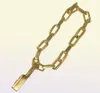 2021 brass lock necklace female small exaggerated hip hop punk style necklace temperament female chain small lock bracelet9548845