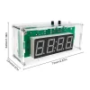 4 Digit Rechargeable DIY Digital Clock Kit SMD SMT Light-Controlled Alarm Clock Soldering Projects for DIY Learning Electronics