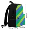 Rugzakstrepen: ontwerp 3 van 9 aankomsten unisex tassen casual tas gewaagde fel kleur kleurrijk eenvoudig simplistisch