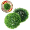 Decorative Flowers Artificial Grass Ball Simulation Balls Faux Plant Green Home Decor Ceiling Ornaments Topiary Outdoor Living Room DIY