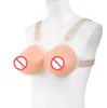 Party Ball Use Cross Dresser Breast Cancer Breast Lift Enhance Enlarge Use Silicone Hollow Bust Form Pad Fake Breast With Straps1278134