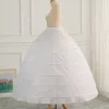 ثوب الكرة الأبيض فساتين الزفاف petticoats 6 إكسسوارات زفاف الزفاف