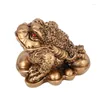 Figurines décoratives chinois feng shui argent chanceux fortune ringle grenouille frogage de crapau