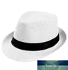 Feitong unisex kvinnor män mode sommar avslappnad trendig strand solstrån panama jazz hatt cowboy fedora hatt gangster cap4951084
