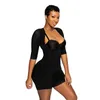 Women's Shapers Curvaceous Shapewear Open Breasted Bodysuit Chest Filling Shaping Postpartum Button-up
