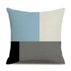 Pillow Black Blue Triangle Case Line Mediterranean Style PillowCase Geometric Throw Pillows For Living Room Sofa Cover