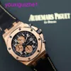 Laatste AP polshorloge Royal Oak Offshore Series Mens 42mm Diameter Precisie Steel 18K Rose Gold Casual Watch 26470or.OO.A002CR.02