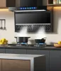 Комбаты хорошие слишком большой всасывающий капюшон Home Kitchen Automatic Cleansing аренда 7 Shape Top Side Double Drange Hood