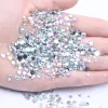 Sets Resin Rhinestones Crystal Ab Color in 2mm 2.5mm 3mm 4mm 5mm 6mm 7mm 8mm Sier Backing Round Flatback Glue on Beads Diy Crafts