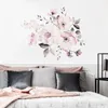 Wandaufkleber rosa weiße Aquarell -Pfingstrose Blumen für Kinderzimmer lebendige Schlafzimmer Home Dekoration Aufkleber Dekor Dekor