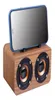 Retro mini hölzerne drahtlose Lautsprecher 6inch westooth tragbare Lautsprecher mit Telefonhalter Subwoofer Stereo Bass System TF USB MP3 Player Computer3642749