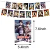 Décoration de fête 1set Attaque sur Titan Balloons Anime Fans Cartoon Banner Happy Birthday Flags Cake Toppers Decor Supplies203a