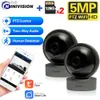 IP -kameror Tuya WiFi PTZ Camera 5MP Black Indoor Baby Monitor Smart Home Wireless Night Vision P2P Security Video Monitoring IP Camera 2KC240412