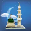 Muslimsk moskéstaty dekor kristallgild arkitektur miniatyr modell islamisk hembord dekor islamisk arkitektur souvenir 240403