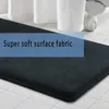 Badtillbehör Uppsättning av 3 badrumsmattor Memory Foam Mat Nonslip Toalettmattor Superabsorberande U-formade fotplattor Maskin tvätt