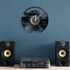 クラシックカーモデルヴィンテージビニールLPレコード壁時計ガレージ装飾レトロ自動車レーザーカットミュージックアルバムロングプレイクロック