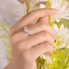 Pass Test 925 Sterling Silver D Color VVS1 Moissanite Rings For Women Men Finger Ring Fine Wedding Engagement Jewelry Size 6/7/8/9/10