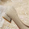 Dress Shoes Women 3cm High Heels Pumps Sexy Square Toe Valentine Female Cute Crystal Butterfly Knots Lady Lace Shallow