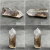 Decoratieve objecten Figurines 88G Natural Crystal Tower Clear Quartz Toom Wand Point Decor Polished White Obelisk Healing Gift Reik Dhl0n