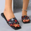 2024 Zomer dames slippers mode schattige flat casual outdoor persoonlijkheid comfortabel non-slip strand sandalen maat 36-42