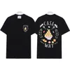 2024 T-shirt nova camiseta Casablanca T-shirt moda de lazer masculina T-shirt Street Men's T-Shirt Tennis Club de manga curta Casablanca Camisa de luxo de luxo