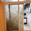 Window Stickers Colors Peony 3D Embossing Home Cover Film No-Glue Static Stained Decorative Privacy Glass Sticker 40/45/50/60/75/80 200cm